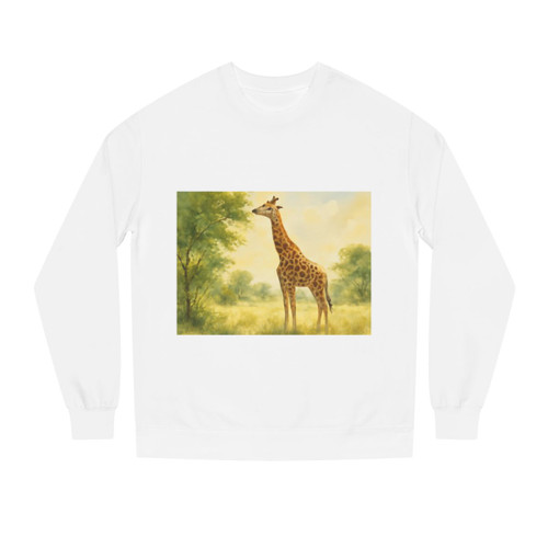 Gentle Giraffe Grace - Unisex Crew Neck Sweatshirt