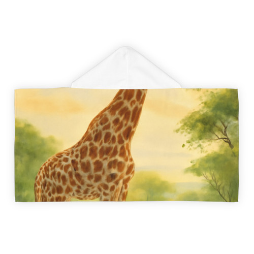 Gentle Giraffe Grace - Youth Hooded Towel