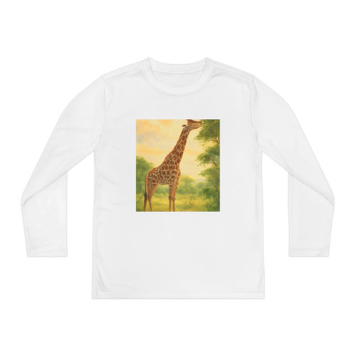 Gentle Giraffe Grace - Youth Long Sleeve Competitor Tee
