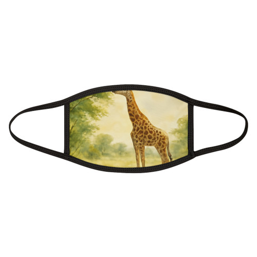 Gentle Giraffe Grace - Mixed-Fabric Face Mask
