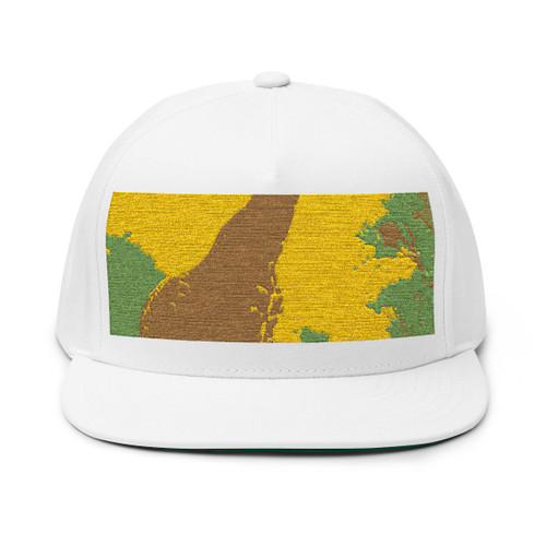 Gentle Giraffe Grace - Flat Bill Cap (Embroidery)