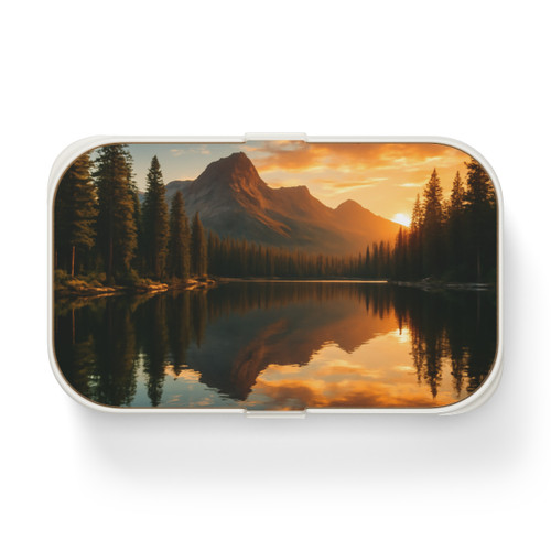 Serene Lake Reflection - Bento Lunch Box