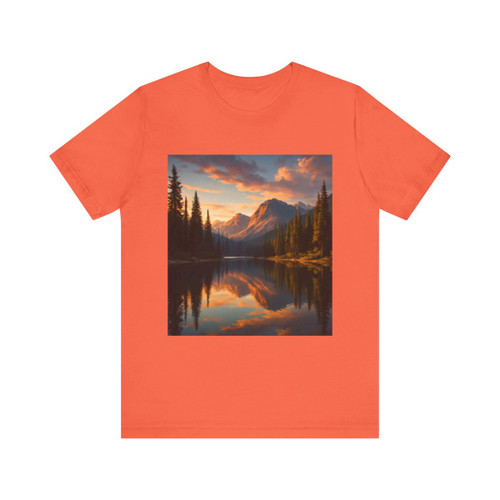 Serene Lake Reflection - Unisex Jersey Short Sleeve Tee