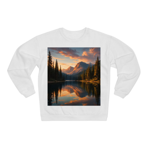 Serene Lake Reflection - Unisex Crew Neck Sweatshirt (EU)
