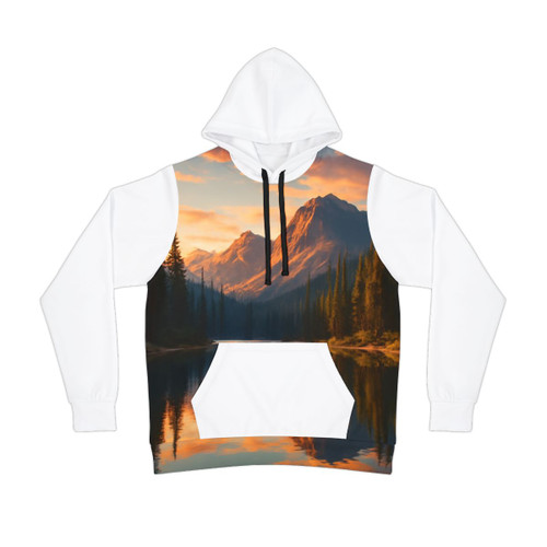 Serene Lake Reflection - Athletic Hoodie (AOP)