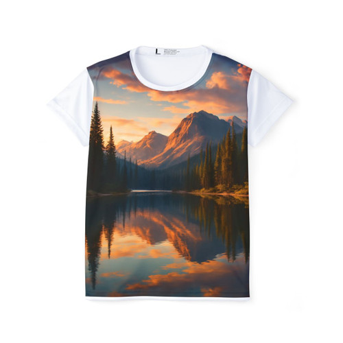 Serene Lake Reflection - Women's Sports Jersey (AOP)