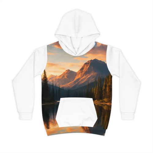 Serene Lake Reflection - Children's Hoodie (AOP)