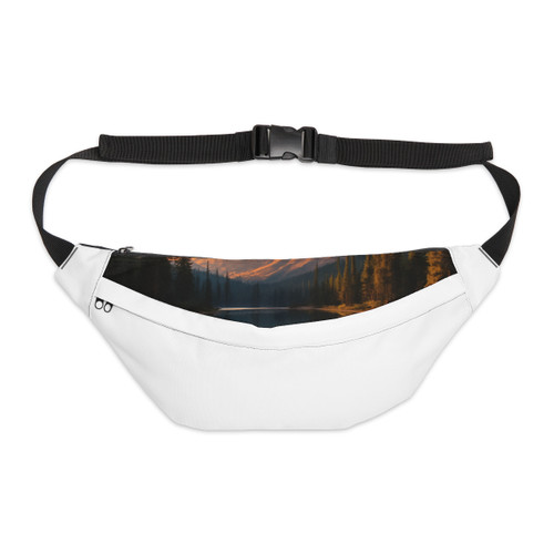 Serene Lake Reflection - Large Fanny Pack