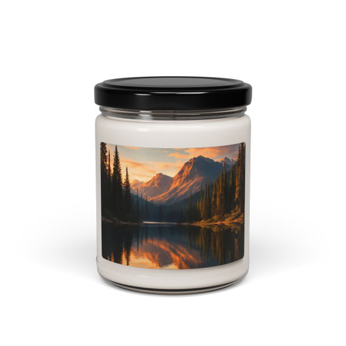Serene Lake Reflection - Scented Soy Candle, 9oz
