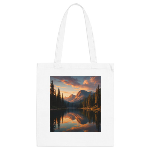 Serene Lake Reflection - Tote Bag