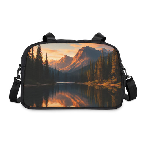 Serene Lake Reflection - Fitness Handbag Serene Lake Reflection - Fitness Handbag