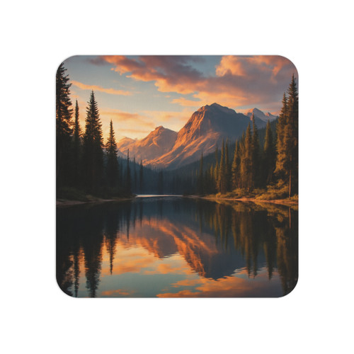 Serene Lake Reflection - Coasters (50, 100 pcs)