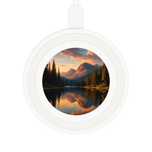 Serene Lake Reflection - Quake Wireless Charging Pad