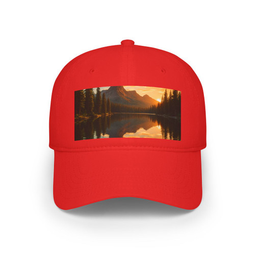 Serene Lake Reflection - Low Profile Baseball Cap