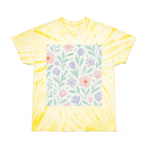 Botanical Whimsy - Tie-Dye Tee, Cyclone