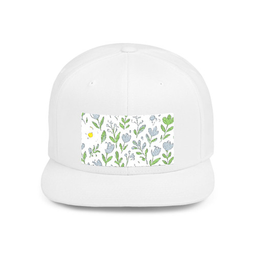 Botanical Whimsy - Flat Bill Snapback