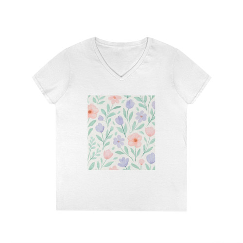Botanical Whimsy - Ladies' V-Neck T-Shirt