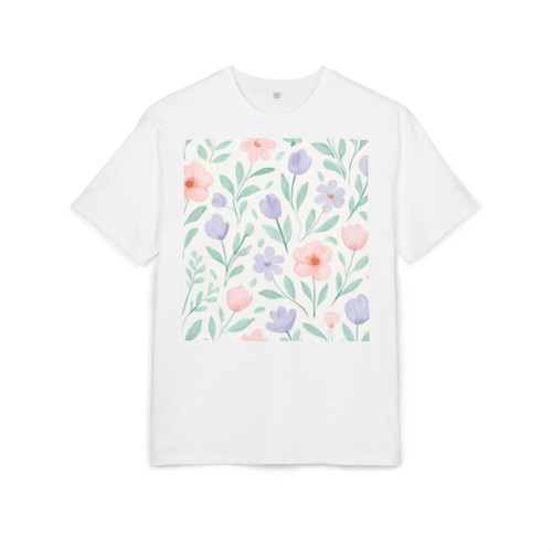 Botanical Whimsy - Unisex Heavy Oversize Tee