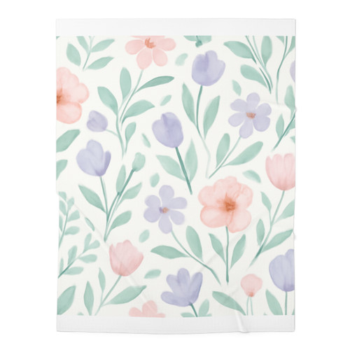Botanical Whimsy - Baby Swaddle Blanket