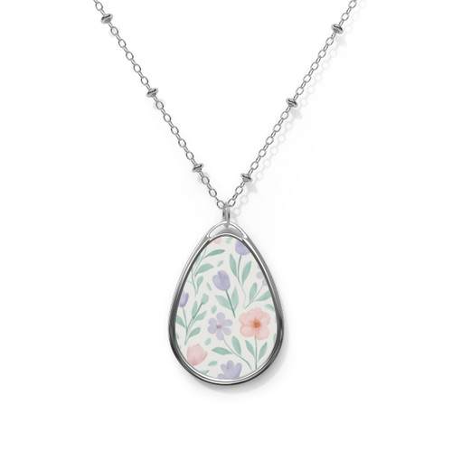 Botanical Whimsy - Oval Necklace