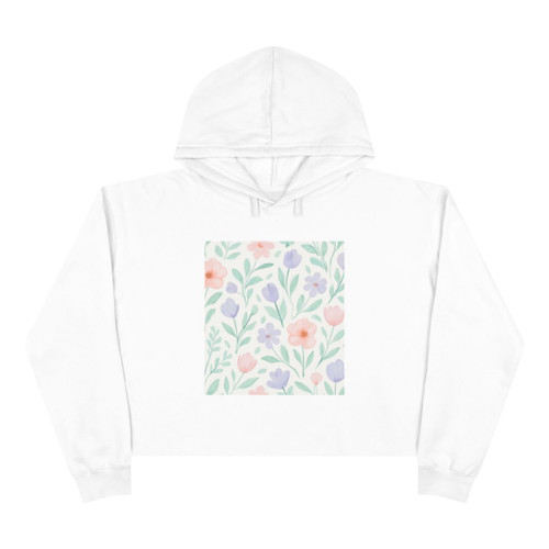 Botanical Whimsy - Crop Hoodie