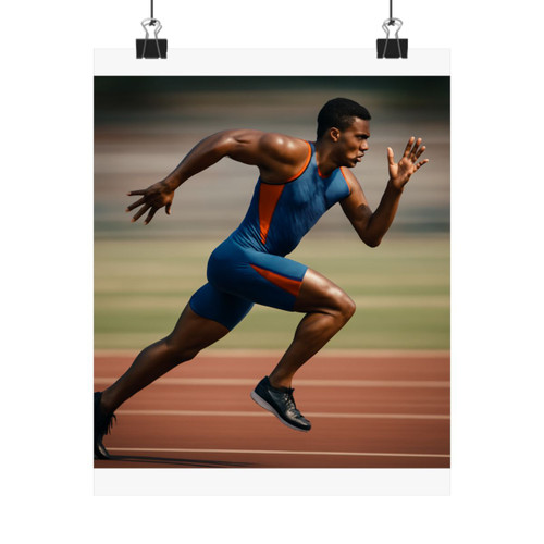 Pinnacle Athlete Rush - Matte Vertical Posters