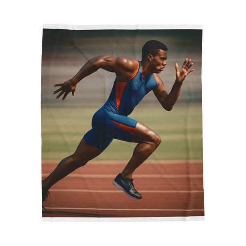 Pinnacle Athlete Rush - Velveteen Plush Blanket