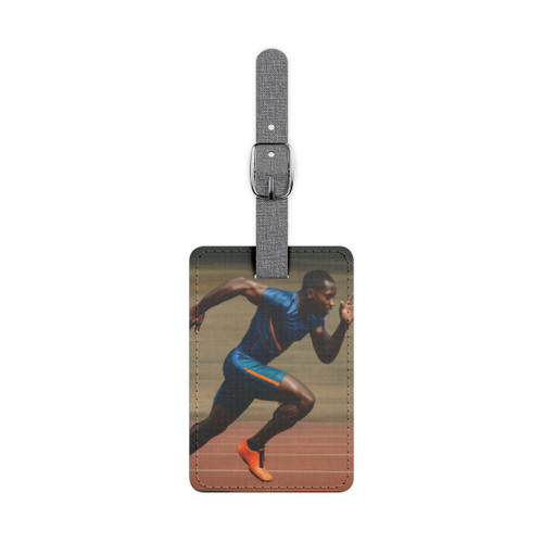 Pinnacle Athlete Rush - Saffiano Polyester Luggage Tag, Rectangle