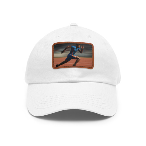 Pinnacle Athlete Rush - Dad Hat with Leather Patch (Rectangle)
