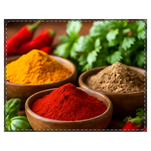 Savory Spice Symphony - PU Leather Mouse Mat