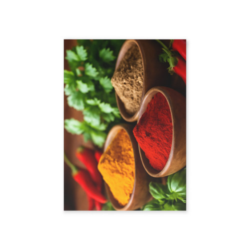 Savory Spice Symphony - Holiday Cards (Two-sided print)