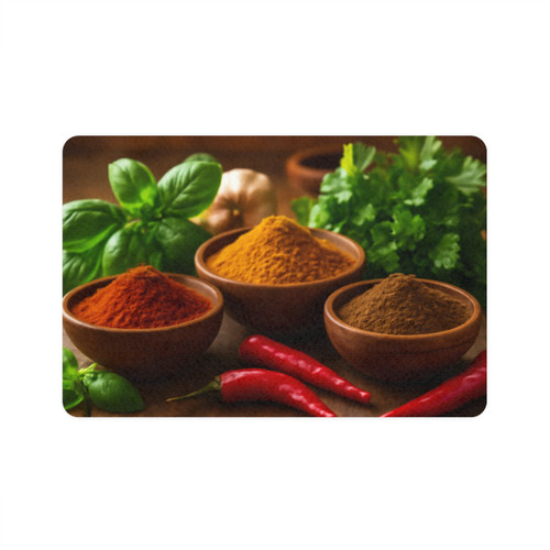 Savory Spice Symphony - Pet Food Mat (12x18)