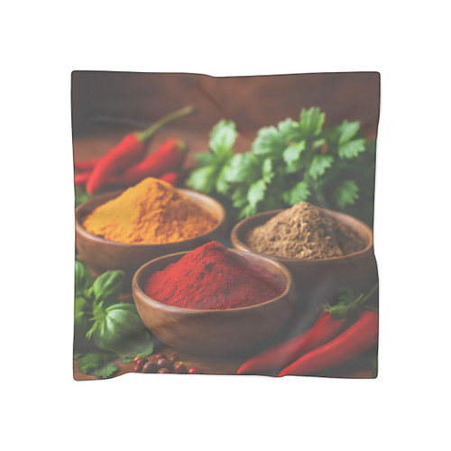 Savory Spice Symphony - Poly Scarf