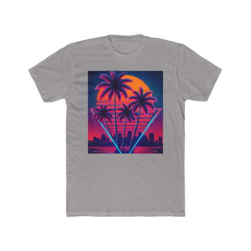 Neon Miami Nights - Unisex Cotton Crew Tee