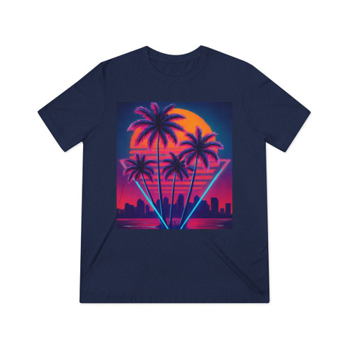 Neon Miami Nights - Unisex Triblend Tee