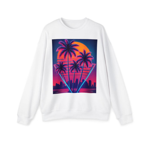 Neon Miami Nights - Unisex Drop Shoulder Sweatshirt Neon Miami Nights - Unisex Drop Shoulder Sweatshirt