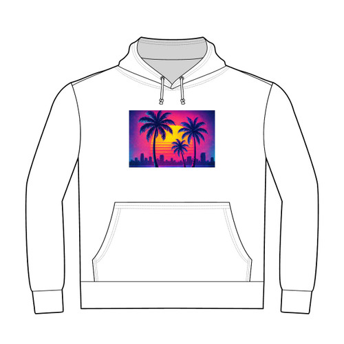 Neon Miami Nights - Unisex Heavyweight Pullover Hoodie