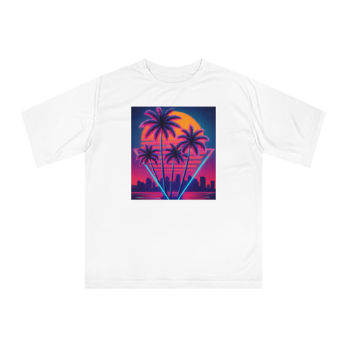 Neon Miami Nights - Unisex Zone Performance T-shirt