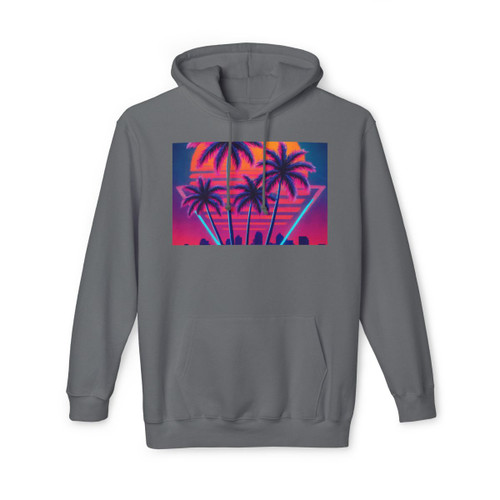 Neon Miami Nights - Unisex Hooded Sweatshirt, Made in US