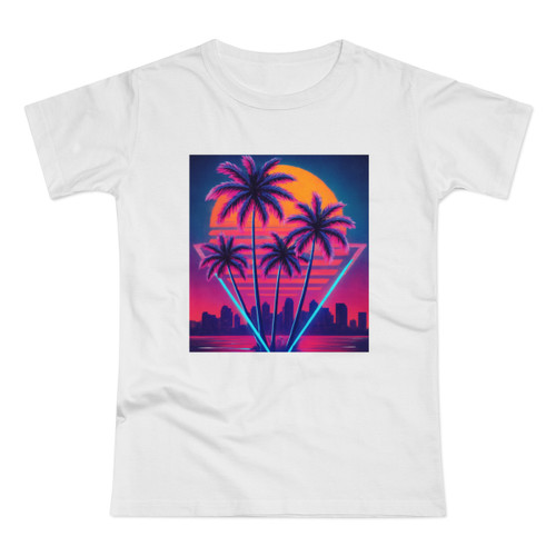 Neon Miami Nights - Single Jersey Women's T-shirt