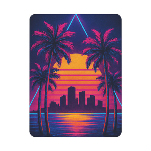 Neon Miami Nights - Toddler Blanket