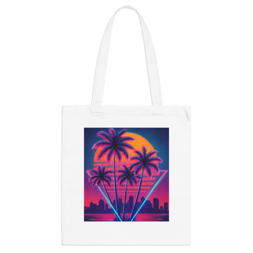 Neon Miami Nights - Tote Bag