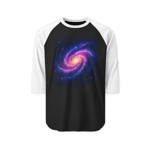 Galactic Whirlwind Dance - Unisex Three-Quarter Sleeve Raglan Shirt Galactic Whirlwind Dance - Unisex Three-Quarter Sleeve Raglan Shirt