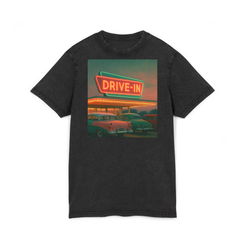 Classic Drive-In - Acid Washed Round Neck Tee