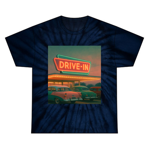 Classic Drive-In - Unisex Tie Dye Cotton Tee