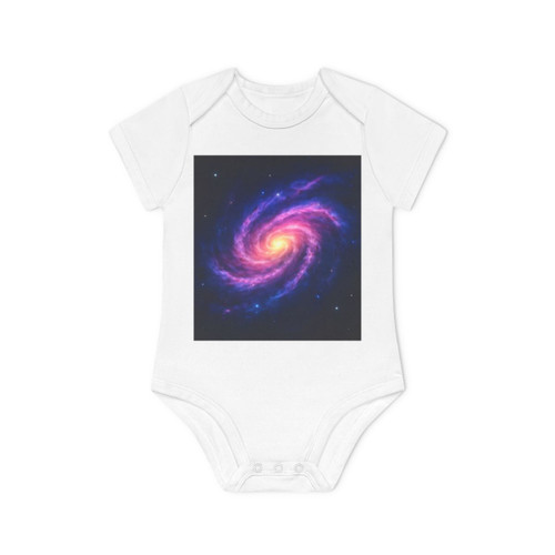 Galactic Whirlwind Dance - Baby Organic Short Sleeve Bodysuit