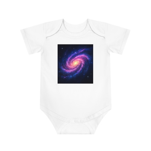 Galactic Whirlwind Dance - Baby Short Sleeve Bodysuit