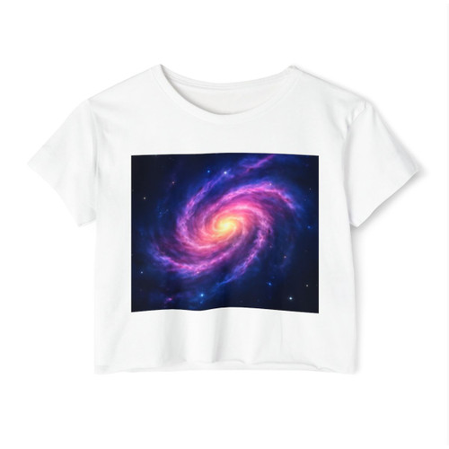 Galactic Whirlwind Dance - Women's Festival Crop Top