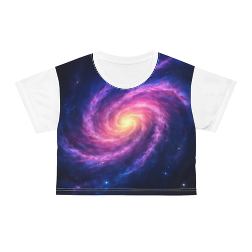 Galactic Whirlwind Dance - Crop Tee (AOP)