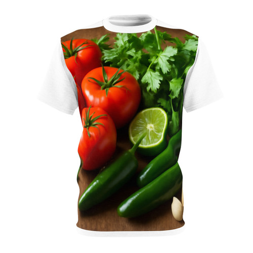 Spicy Salsa Fiesta - Unisex Cut & Sew Tee (AOP)